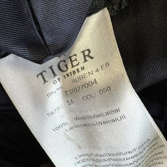 Tiger of Sweden Blazer Sport Coat Jacket US Size 44 Gray Wool Tweed Herringbone - Picture 7 of 7